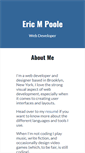Mobile Screenshot of ericmpoole.com
